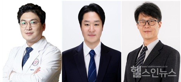 (왼쪽부터)한림대학교동탄성심병원정형외과김성재교수,세종대학교바이오융합공학과김민성교수,대구경북과학기술원뉴바이올로지학과이창훈교수