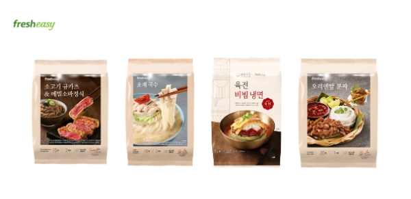 프레시지, 무더위 겨냥 '시원한 여름 면요리' 4종 출시