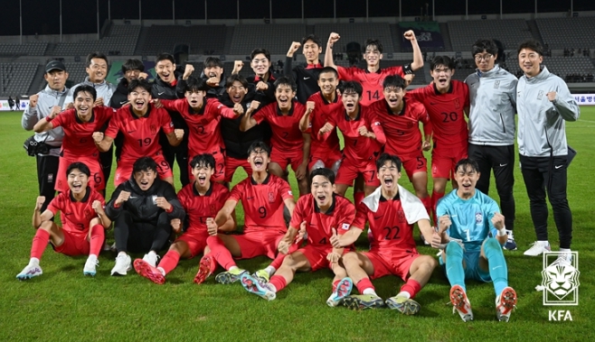 사진=지난해 10월 U18 EOU컵에 출전한 U-19 대표팀(당시 U-18).