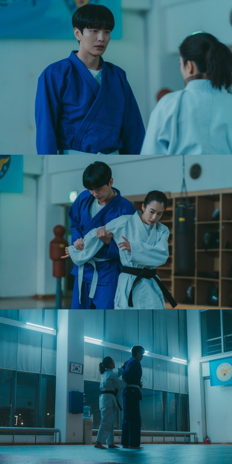 ‘크래시’ 이민기X곽선영, 두 번째 경찰체포술 수업 포착