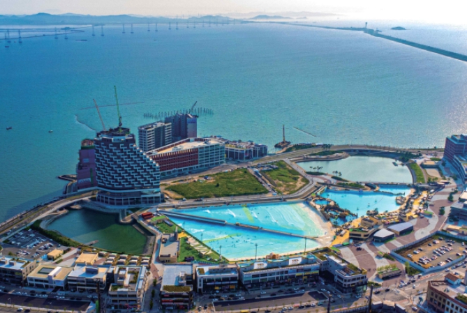 개최지 주요경기장-시화호 거북섬 전경