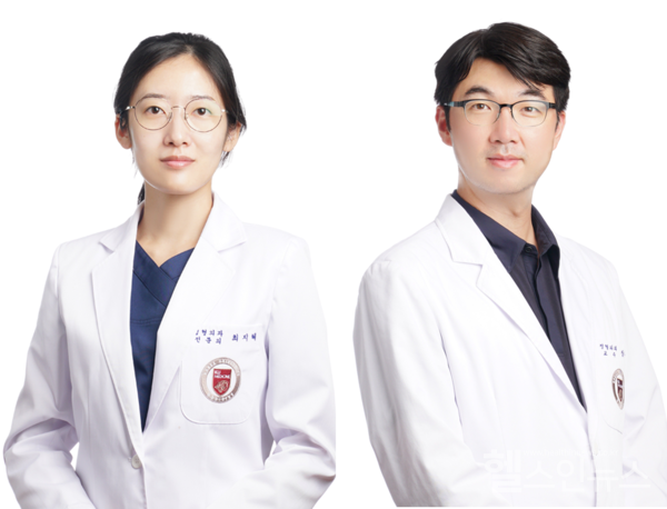 (왼쪽부터)고려대학교안암병원정형외과최지혜,장우영교수