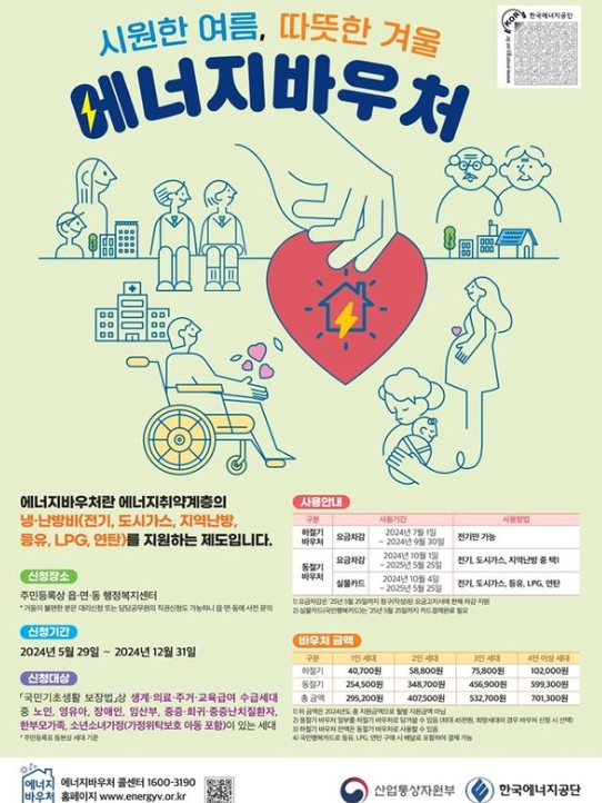 2024년 에너지바우처 홍보물