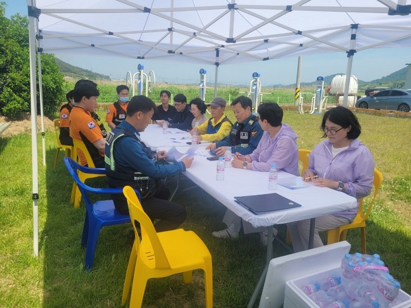 치매노인실종모의훈련 / 사진=신안군 제공