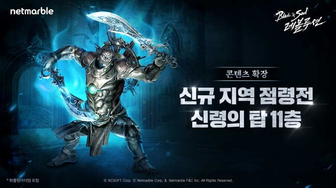 넷마블은 모바일 MMORPG ‘블레이드 & 소울 레볼루션’의 ‘지역점령전’에서 이용 가능한 신규 지역 ‘규토지대’와 ‘하론능선’을 추가하는 등 콘텐츠 업데이트를 실시했다고 28일 밝혔다. (넷마블 제공)