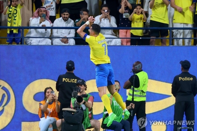 사진=골세리머니를 펼치는 크리스티아누 호날두