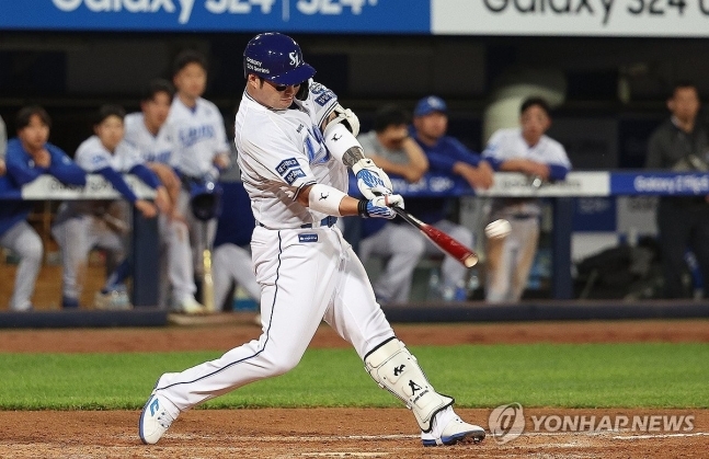 삼성 박병호, 솔로포 '쾅'