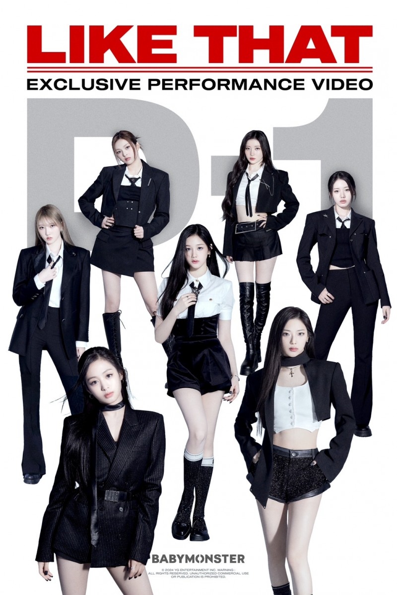베이비몬스터, ‘LIKE THAT’ 퍼포먼스 비디오 공개