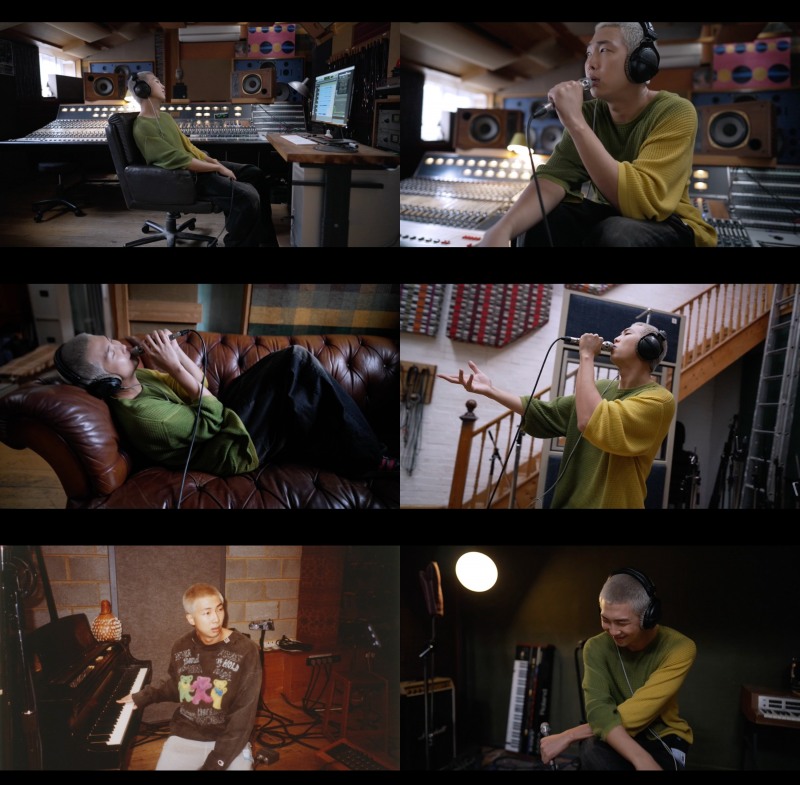 BTS RM, 수록곡 ‘Nuts’ 라이브 비디오 공개…런던 스튜디오에서 촬영