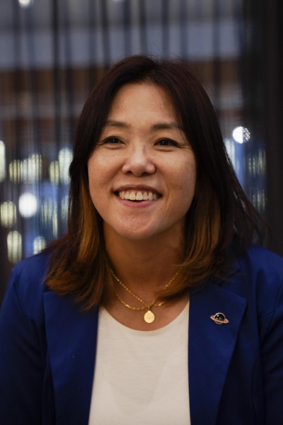 사진=레이첼 윤(한국명 윤지영) MI 총장이 28일 인터컨티넨탈 서울 코엑스에서 인터뷰를 하고 있다. / 제공 = 션기타웍스