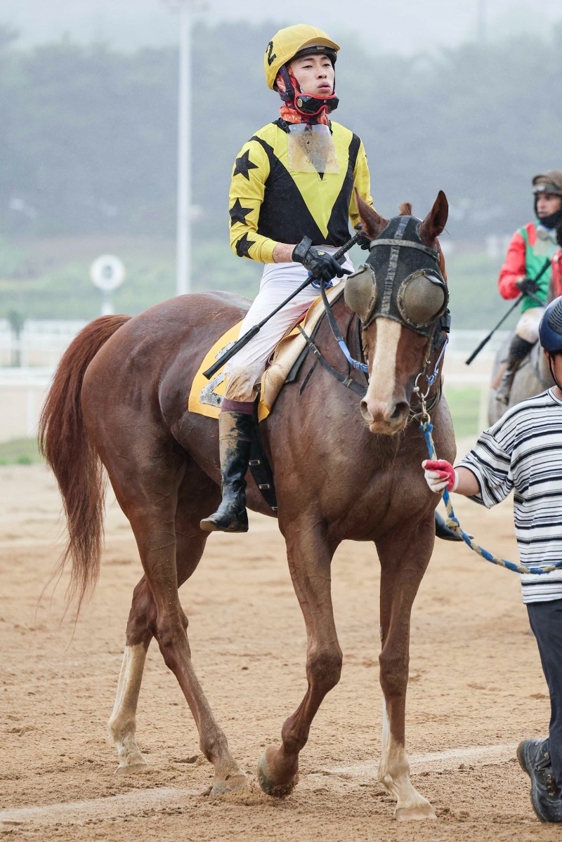 스포츠경향배 우승의 포에버드림과 임다빈 기수