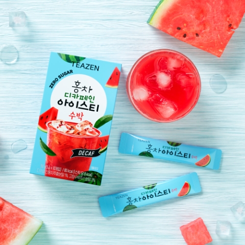 티젠, 여름 신제품 ‘홍차 디카페인 아이스티 수박’ 출시