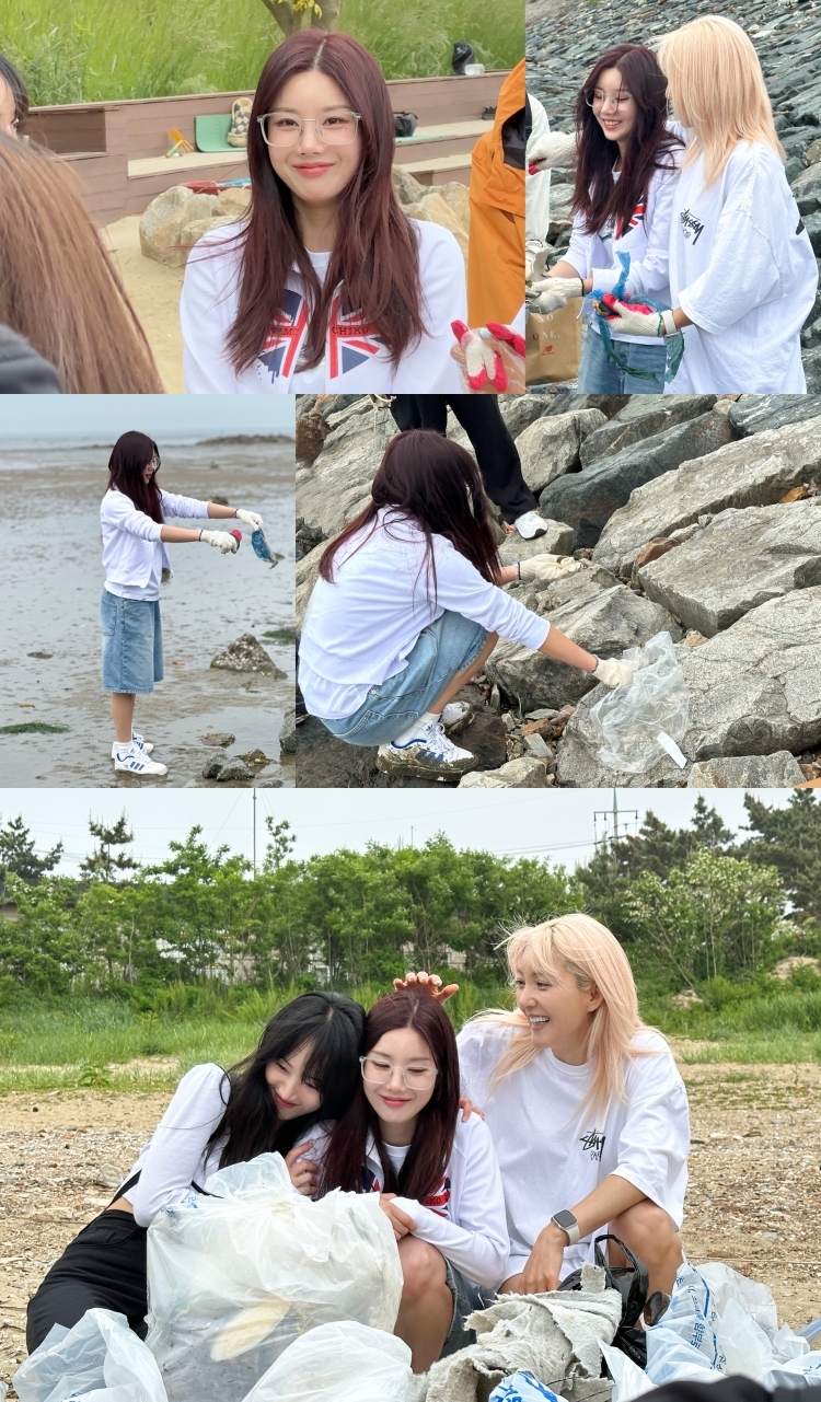 권은비, 바다의 날 기념 쓰레기 줍기 봉사활동 성료…선한 영향력 전파