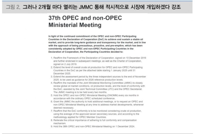 OPEC+, 결속력과 시장개입 의지 확인...유가, 연말까지 95달러 목표로 점진적 회복 - 대신證