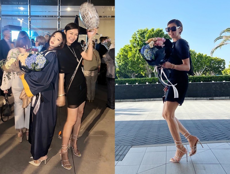 변정수, 딸 졸업식서 탄력 있는 몸매 뽐내..’언니인 줄 알았네’