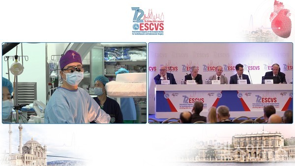 송석원교수팀유럽심혈관학회이원생중계장면