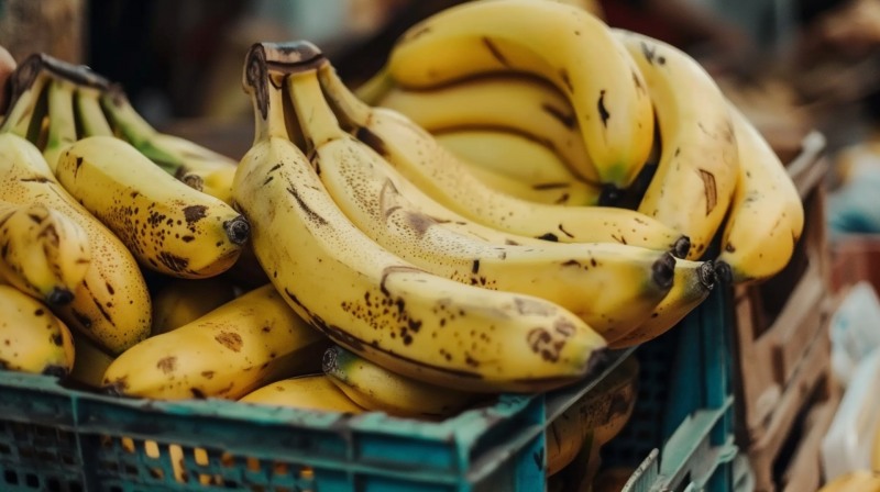 바나나는 달기 때문에 너무 늦은 시간에 먹지 않도록 주의 한다. / 이미지 생성 : 미드저니 (by rido)