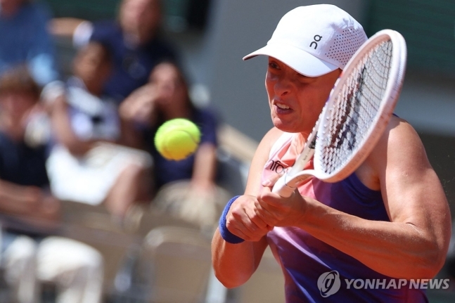 시비옹테크의 경기 모습.