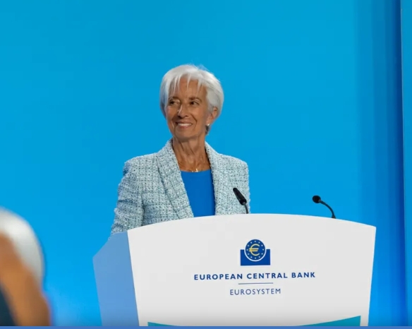 사진: 크리스틴 라가르드 ECB 총재, 출처: ECB