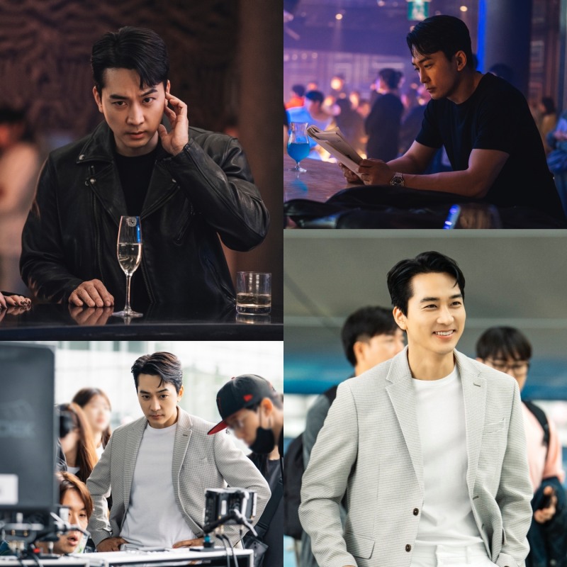 ‘플레이어2: 꾼들의 전쟁’ 송승헌, ‘진지↔스윗’ 극과 극 촬영 현장 포착