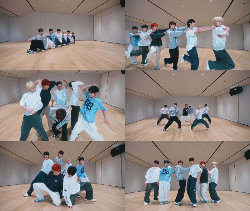 TWS, ‘hey! hey!’ 안무영상 공개…쉴 새 없이 펼쳐지는 시원시원한 ‘칼군무’