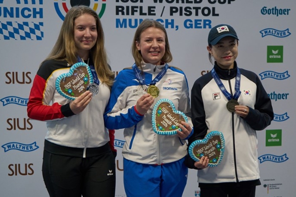 임실군청 사격팀 김예지 선수, 뮌헨 월드컵 25m 권총 동메달 획득