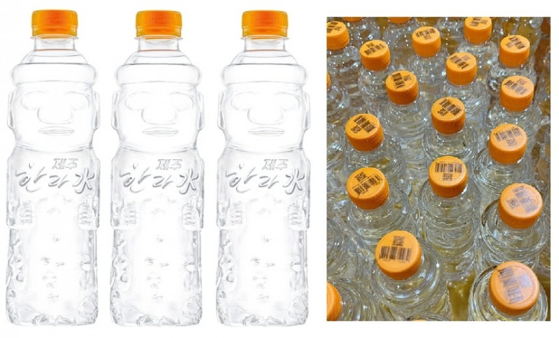 제품에 QR코드를 도입한 화산암반 미네랄워터 제주 한라수 (사진제공=한도그린F&B)