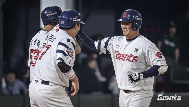 대타 3점 홈런 친 정훈