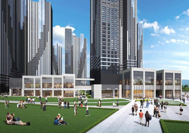 반도건설이 선보이는 고양 장항지구 프리미엄 브랜드 상업시설 ‘시간(時間) 투시도.(사진=반도건설)