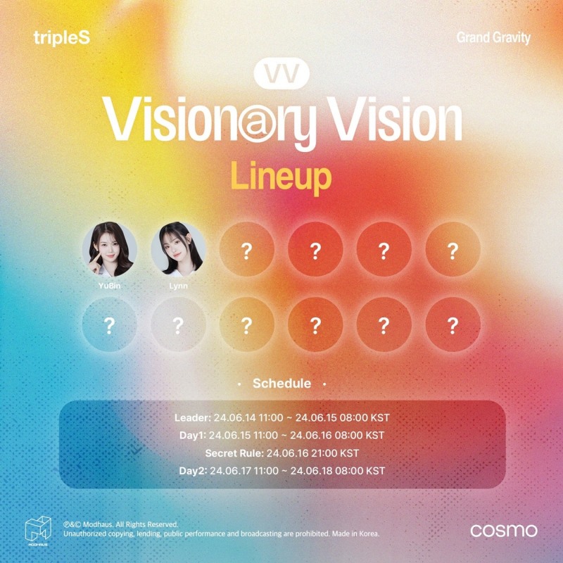 트리플에스, 新 그랜드 그래비티 개최…12인조 'VV' 탄생 예고