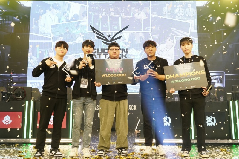 2024 서든어택 챔피언십 시즌1 우승 '준자냥냥' 클랜(사진=넥슨 제공).
