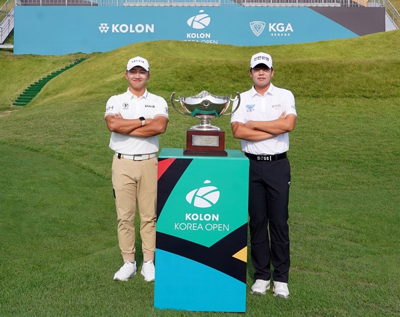 포토콜_김홍택,장유빈 사진=코오롱 한국오픈 조직위