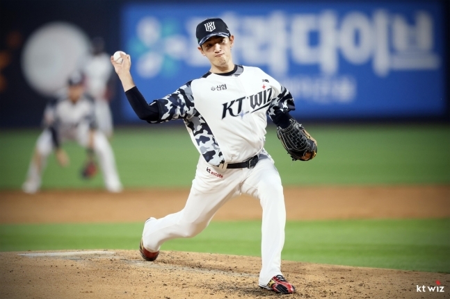 1군 복귀전을 치르는 kt 고영표