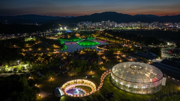 순천만국가정원야경 / 사진=순천시 제공