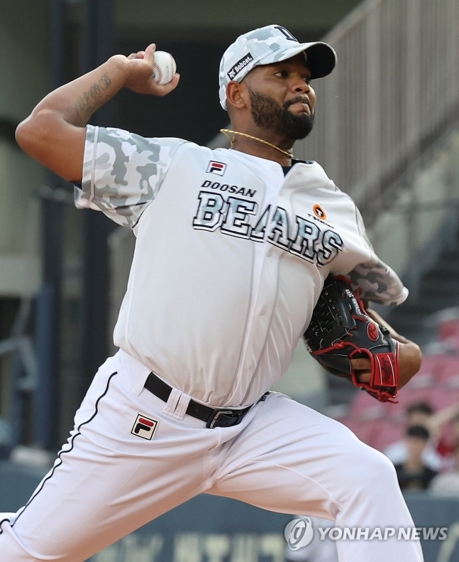 두산 선발 알칸타라