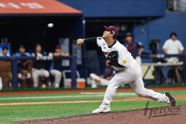 키움 마무리 조상우의 투구