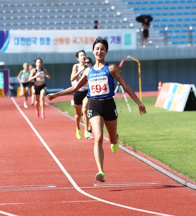 김도연, 전국육상선수권 여자 1,500m 우승