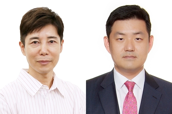 엔씨큐에이 대표이사 후보자 김진섭(왼쪽), 엔씨아이디에스 대표이사 후보자 이재진.(사진 제공=엔씨소프트).