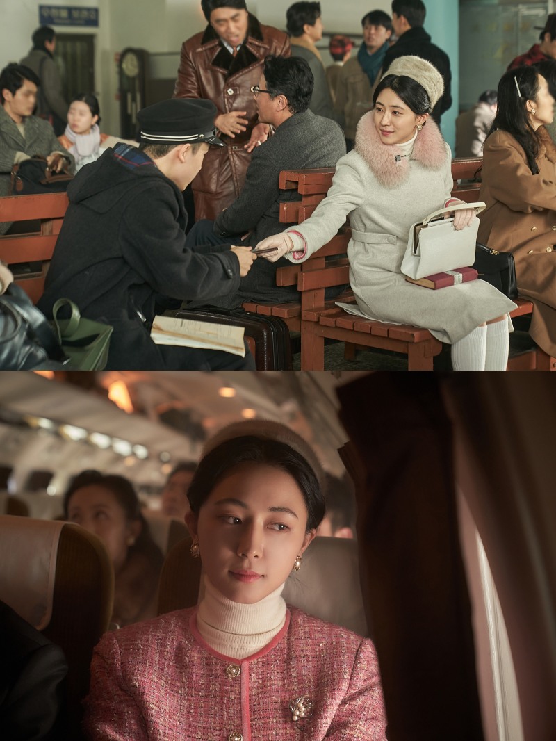 ‘하이재킹’ 정예진, 넘사벽 비주얼 담긴 미공개 스틸 공개…‘우아한 패션+청초한 매력’