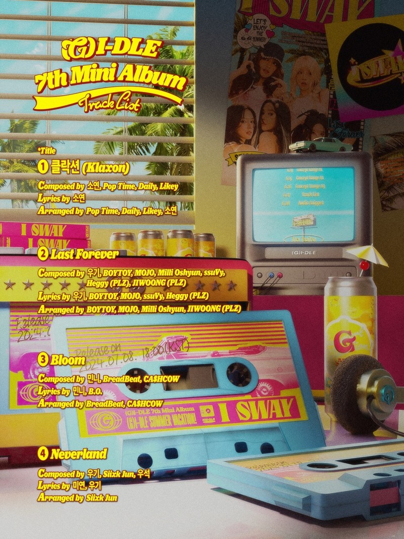 (여자)아이들, 미니 7집 트랙리스트 공개…전곡 작사·작곡 참여