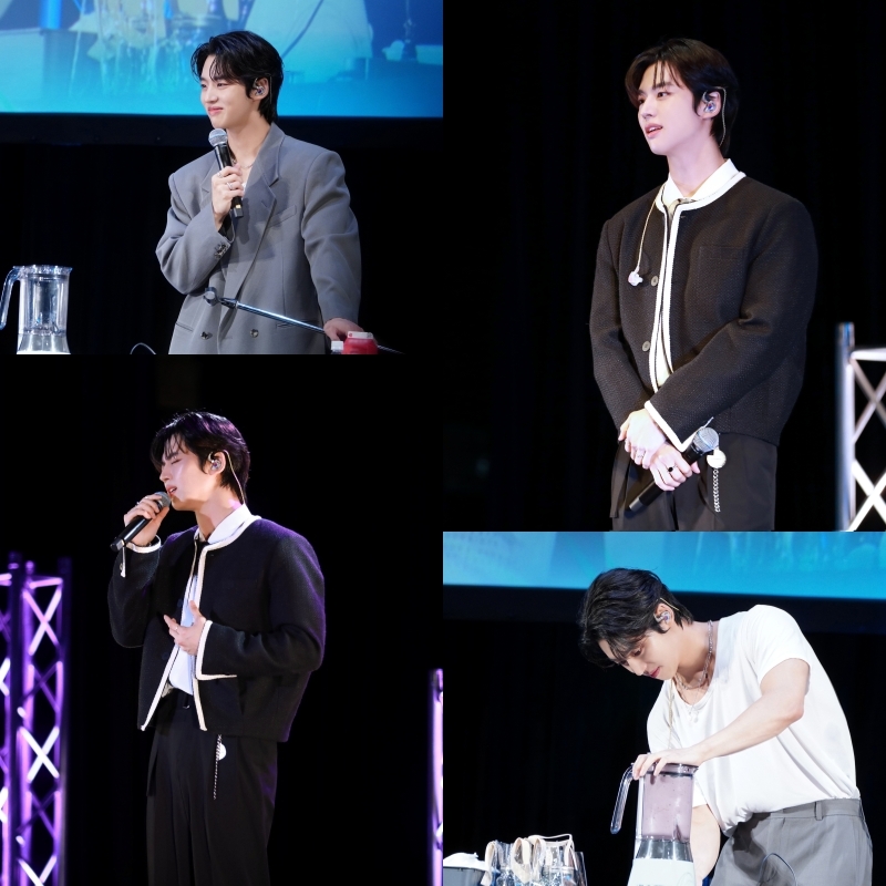 홍석, 日 단독 팬미팅 비하인드 컷 공개…달달한 눈빛 장착