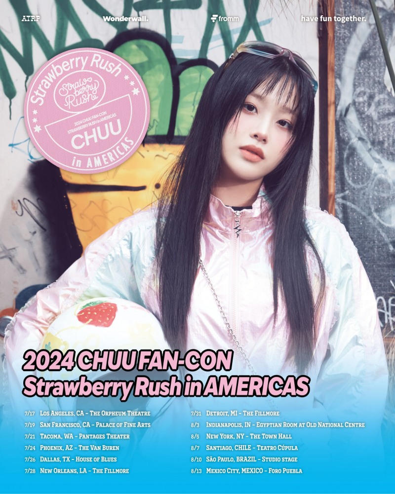 츄, 미주 팬콘 투어 개최…뉴욕 등 총 12개 도시 방문