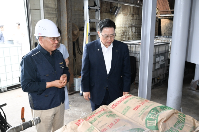 강수현 양주시장, 친환경 소재 기업 현장 방문ⵈ 6월‘현장 소통’ 행보 이어가