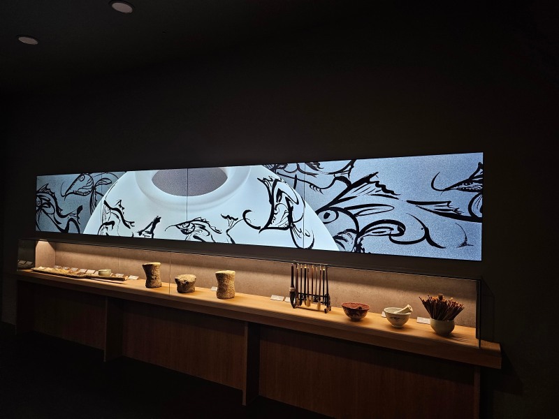 김정옥 사기장의 쏘가리(궐어) 문양 미디어 아트 전시 영상