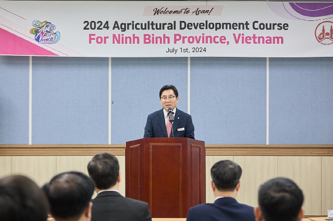 닌빈성 농업연수단 입교식