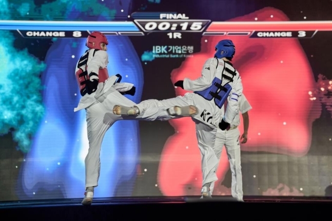 2024 월드태권도(WT) 월드컵 팀 챔피언십 시리즈 경기 모습