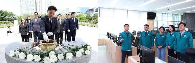 경기도의회 더불어민주당 대표단과 국민의힘 대표단. (사진=경기도의회)