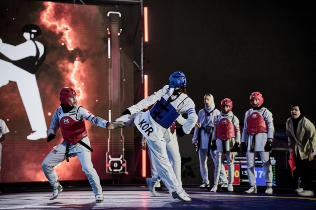 2024 월드태권도(WT) 월드컵 팀 챔피언십 시리즈 여자 단체전 모습