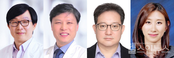 (사진왼쪽부터)소아정신과김붕년교수,영상의학과손철호교수,의생명연구원송희진연구교수,정신건강의학과임유빈임상강사