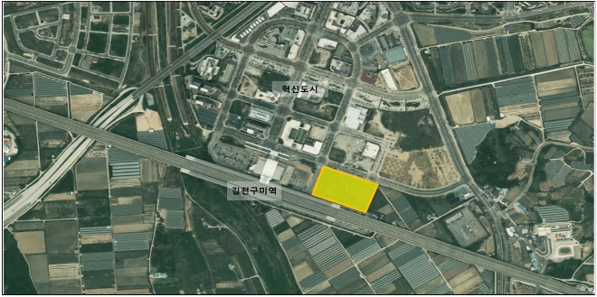 김천구미역 유휴부지 위치도 / 사진=국가철도공단 제공